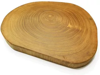 Podkładka na Stół Lite Drewno TEAK Podstawka śr. 28-32cm Deska